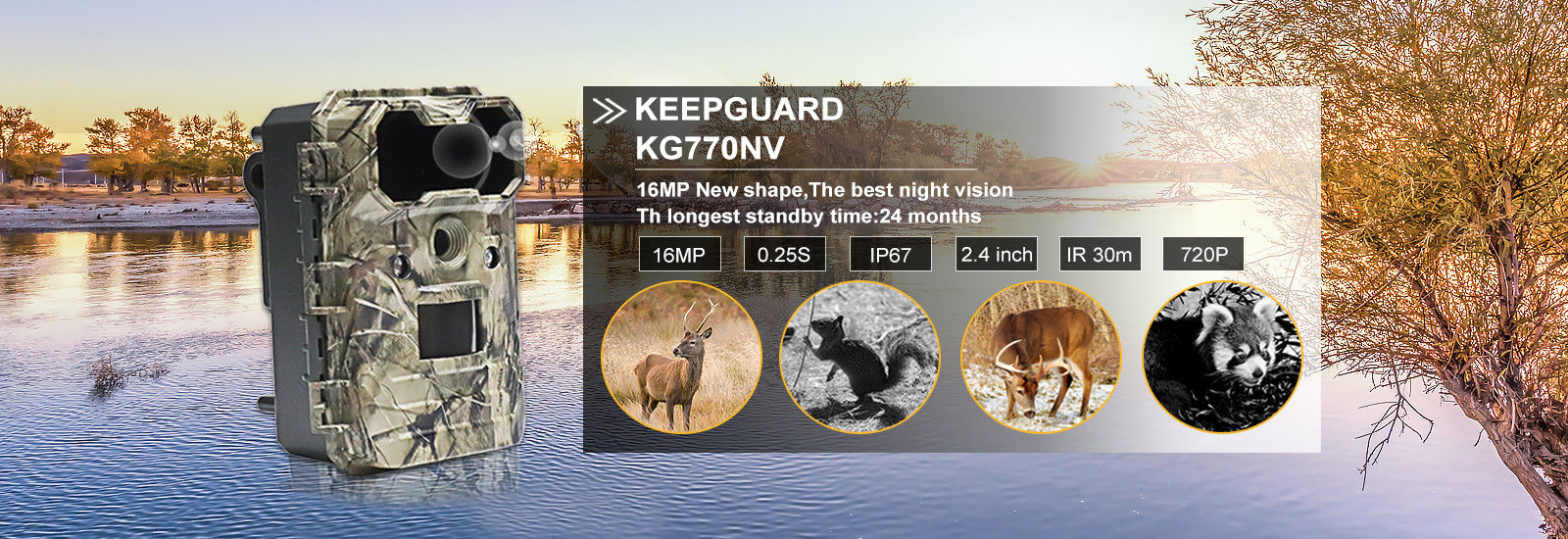 20MP Thermal Surveillance Hunting Camera Waterproof IP65 WEEE