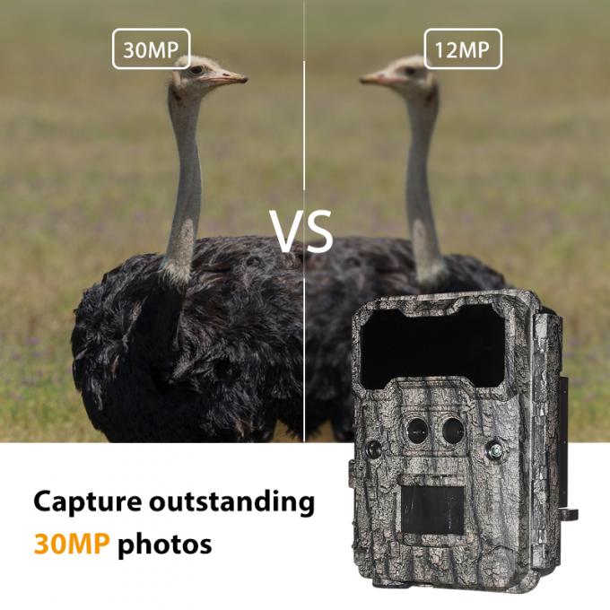 Máy ảnh săn bắn hồng ngoại 30MP1080P Máy ảnh trò chơi ống kính kép cho bẫy động vật hoang dã ngoài trời Máy ảnh IR chống nước 940nm 2