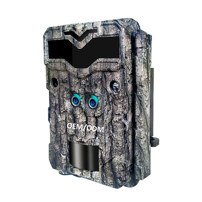Máy ảnh săn bắn HD ống kính kép 32MP Trò chơi 4K Máy ảnh động vật hoang dã không phát sáng