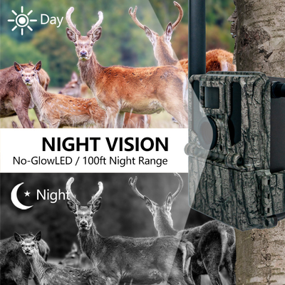 Keepguard 4G Camera đường mòn rừng động vật hoang dã di động với điều khiển từ xa APP 36MP 2K / 30fps