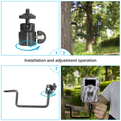 Máy ảnh săn mồi kim loại cây Bracket Fittings Mountings cố định cho Trail Camera Động vật hoang dã