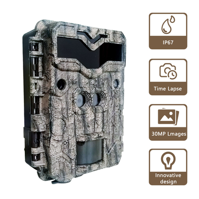 KW698A máy ảnh săn bắn đường mòn ống kính kép 2 cảm biến máy ảnh trinh sát 4K game camera thị giác ban đêm
