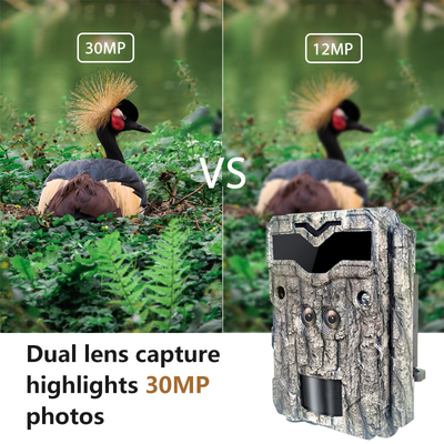 KW698A máy ảnh săn bắn đường mòn ống kính kép 2 cảm biến máy ảnh trinh sát 4K game camera thị giác ban đêm