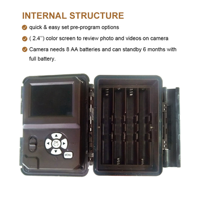 KW698A máy ảnh săn bắn đường mòn ống kính kép 2 cảm biến máy ảnh trinh sát 4K game camera thị giác ban đêm