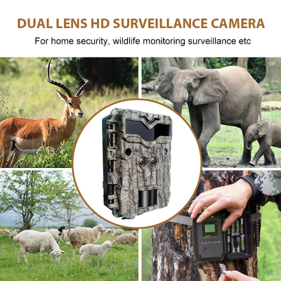 KW698A máy ảnh săn bắn đường mòn ống kính kép 2 cảm biến máy ảnh trinh sát 4K game camera thị giác ban đêm