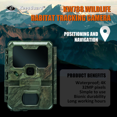 KW788 Trail Camera Camera săn bắn chống nước 0.1s kích hoạt 4K 32MP thị giác ban đêm chống nước camera hồng ngoại