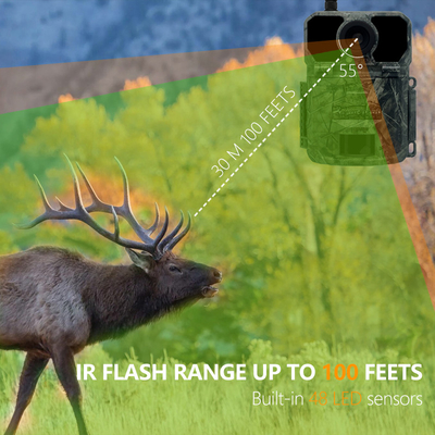 KW865 WIFI Camera ẩn ngoài trời Camera săn bắn không dây IP67 20MP Trail Camera gửi hình ảnh đến bạn