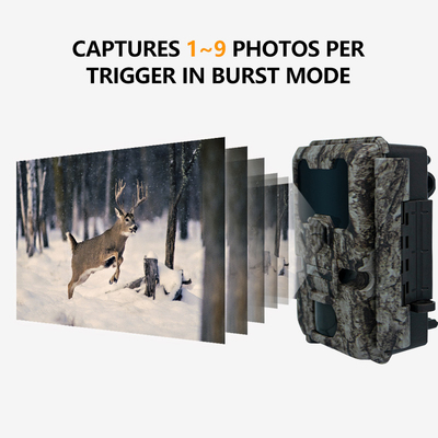 KW865 WIFI Camera ẩn ngoài trời Camera săn bắn không dây IP67 20MP lên đến 512GB Trail Camera