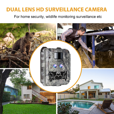 Camera động vật hoang dã KW591 không phát sáng cảm biến kép 1080P chống nước IP67 0.4s tốc độ kích hoạt lên đến 512GB lưu trữ Camera săn bắn