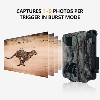 Thời gian kích hoạt nhanh 30MP Camera săn bắn với Photo Video và Photo Video chế độ để theo dõi động vật hoang dã HD Camera săn bắn