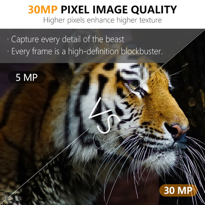 Thời gian kích hoạt nhanh 30MP Camera săn bắn với Photo Video và Photo Video chế độ để theo dõi động vật hoang dã HD Camera săn bắn