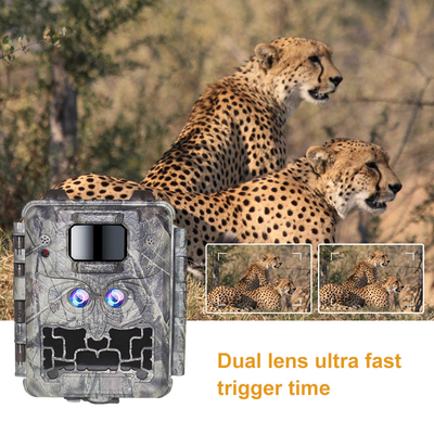 Camera săn bắn KW591 không phát sáng cảm biến kép 1080P chống nước IP67 0.4s tốc độ kích hoạt lên đến 512GB lưu trữ Camera săn bắn