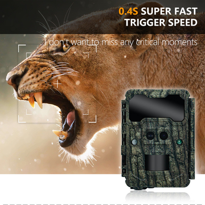 Máy ảnh săn bắn HD 30MP với tầm nhìn ban đêm LED không phát sáng và chức năng PIR để giám sát động vật hoang dã