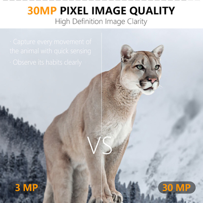 Camera theo dõi săn bắn 4G KW895 với APP 2K FHD Video hình ảnh 30MP chống nước IP67 lên đến 512GB lưu trữ cho nghiên cứu động vật hoang dã