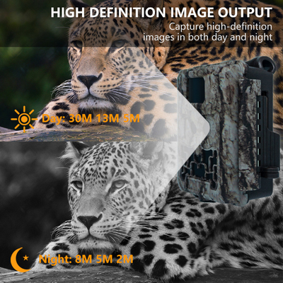 Máy ảnh ẩn với ống kính kép KW591 chống nước IP67 30MP 1080P 0.4s Trigger speed night vision lên đến 512GB cho nghiên cứu động vật hoang dã
