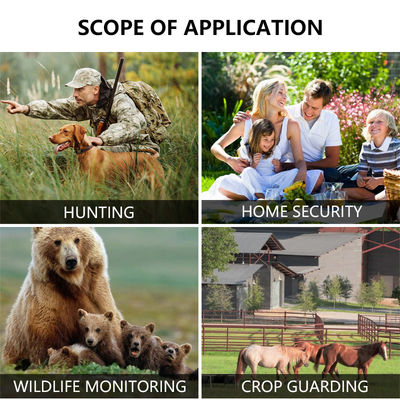 Máy ảnh săn bắn HD có thể tùy chỉnh cho việc trinh sát động vật hoang dã với hỗ trợ thẻ nhớ 512GB