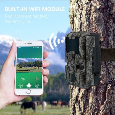 Máy ảnh săn bắn với kết nối WIFI KW865 chống nước IP67 IR flash phạm vi lên đến 82 feet tầm nhìn ban đêm 20MP/1080P để quan sát động vật hoang dã