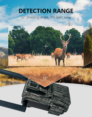 Camera 4G Trail hiệu suất cao 36MP HD Photos và 2K Video Dual-Antenna IP66 Waterproof Hunting Camera với dung lượng lưu trữ 512GB