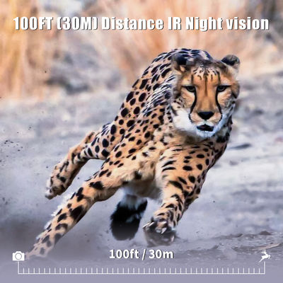 Máy ảnh săn bắn hồng ngoại 30MP1080P Máy ảnh trò chơi ống kính kép cho bẫy động vật hoang dã ngoài trời Máy ảnh IR chống nước 940nm