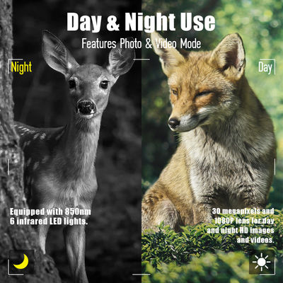 Camera động vật hoang dã có độ phân giải cảm biến cao Camera 13MP Cmos Dual Lens Trail