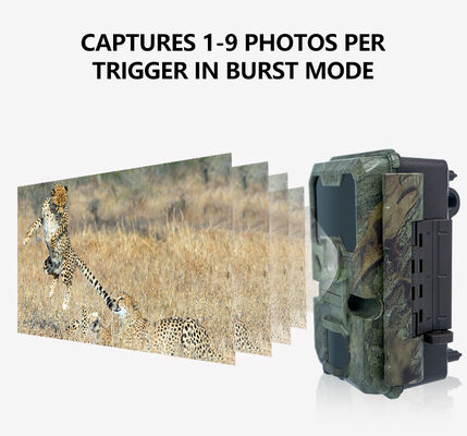 Stock Wireless WiFi Bluetooth Camera Camera Trail di động lý tưởng cho các ứng dụng giám sát săn bắn và động vật hoang dã