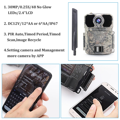 Camera ngoài trời Trail Camera bẫy trò chơi Camera săn bắn hồng ngoại Động vật hoang dã Camera video thiên nhiên
