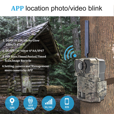 Camera ngoài trời Trail Camera bẫy trò chơi Camera săn bắn hồng ngoại Động vật hoang dã Camera video thiên nhiên