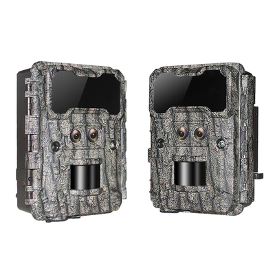 Máy ảnh đường mòn ống kính kép 13MP CMOS tự nhiên Máy ảnh săn bắn 0,3 giây Máy ảnh tầm nhìn xa Nigh Máy ảnh động vật hoang dã