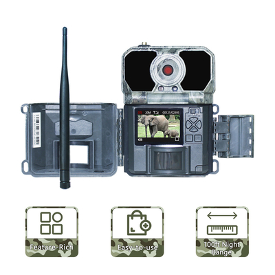 Máy quay hành động thể thao 4G Trail SMTP 25m IR MMS GPRS với thẻ sim di động