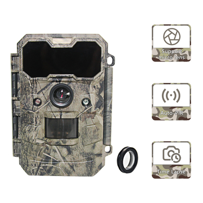Camera đường mòn hướng đạo 24MP Không phát sáng Tầm nhìn ban đêm hồng ngoại đen 0,25s Kích hoạt