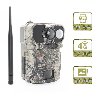 Màn hình LCD 4G Trail Camera có thể lập trình 940nm NO GLOW ICCID FTP SMTP MMS APP kiểm soát phụ kiện săn bắn