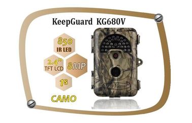 Máy ảnh dùng thử IP54 8MP chống thấm nước Máy ảnh chuyển động động vật hoang dã KeepGuard 680NV