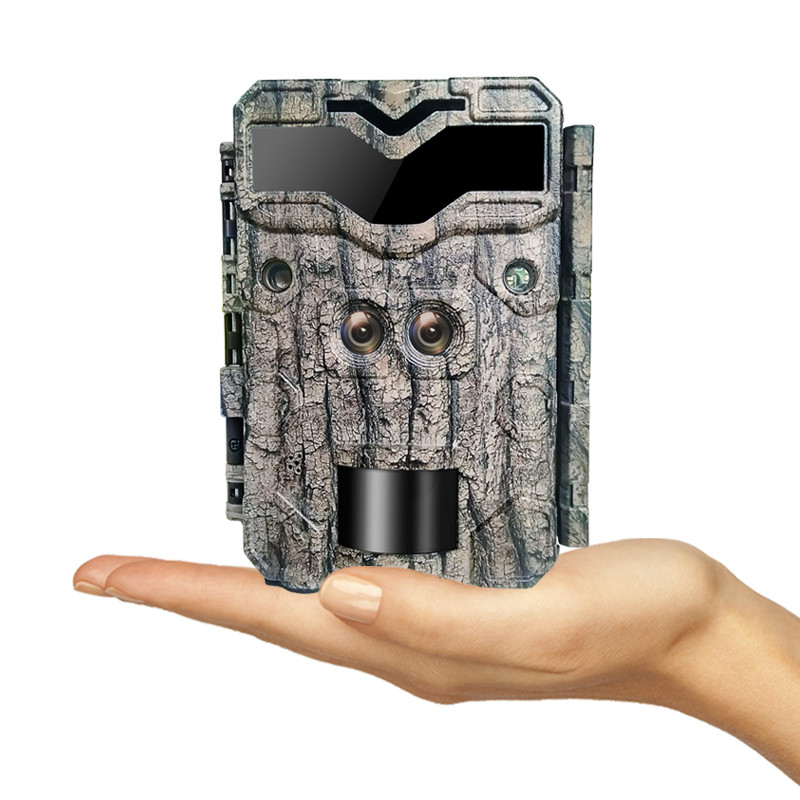 KW698A máy ảnh săn bắn đường mòn ống kính kép 2 cảm biến máy ảnh trinh sát 4K game camera thị giác ban đêm