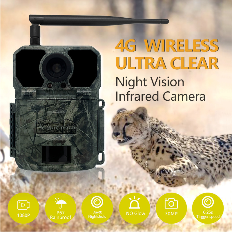 Camera thử nghiệm không dây 4G OEM / ODM KW895 30MP 0.25s tốc độ kích hoạt tích hợp trong thẻ SIM IP67