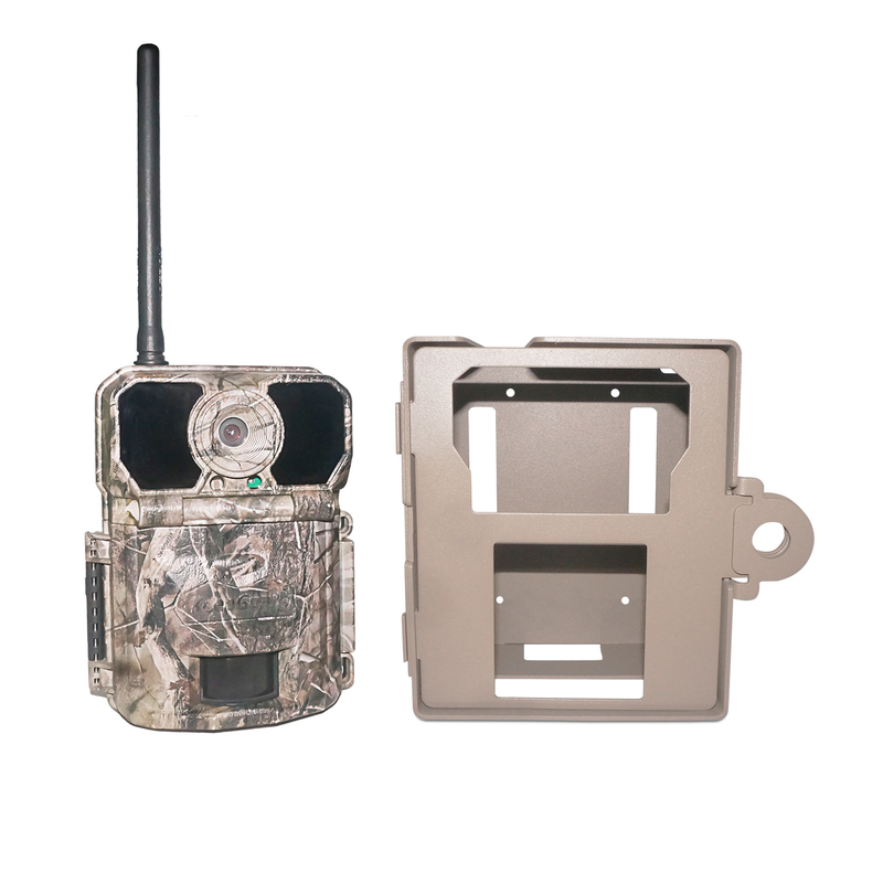 KG202 Hỗ trợ khóa hộp an ninh kim loại để săn bắn động vật hoang dã Trail Game Forest Camera tàng hình