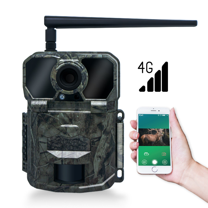 Camera săn bắn không dây 4G KW896 với ăng-ten 100ft tầm nhìn ban đêm 32MP 2K 0.15s tốc độ kích hoạt để săn hươu