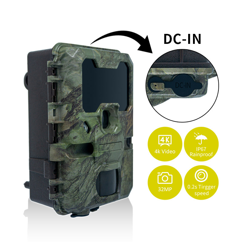 WIFI máy ảnh săn bắn KW866 chống nước IP67 OEM / ODM lên đến 512GB Cài lưu trữ thẻ nhớ SD 32MP máy ảnh động vật hoang dã 4K