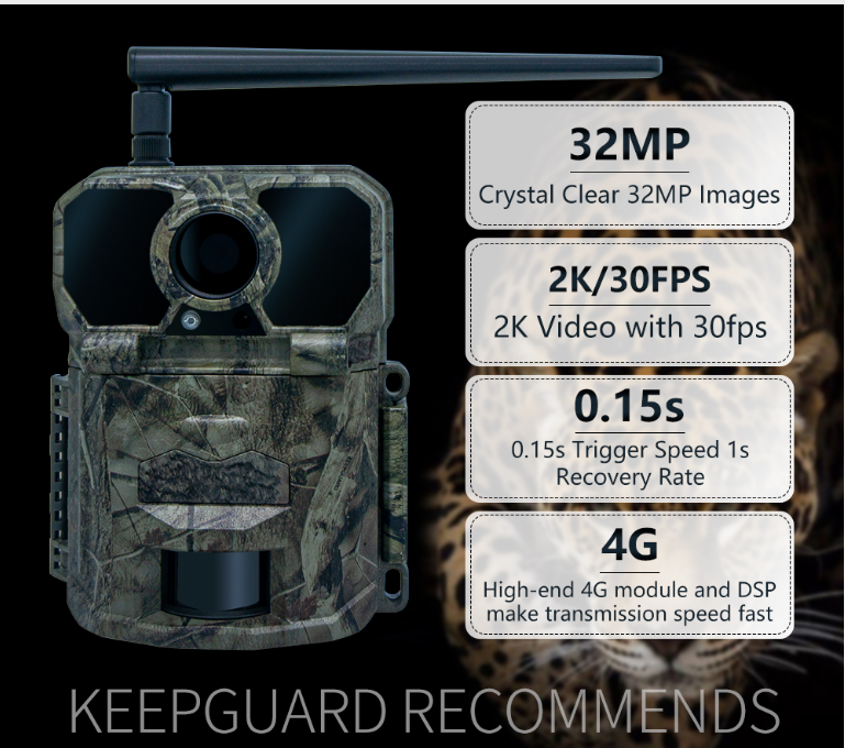 Tốc độ kích hoạt 0,5 giây Camera săn bắn 4G 0,8 lbs Camera hoạt động nhỏ gọn cho giám sát săn bắn từ xa